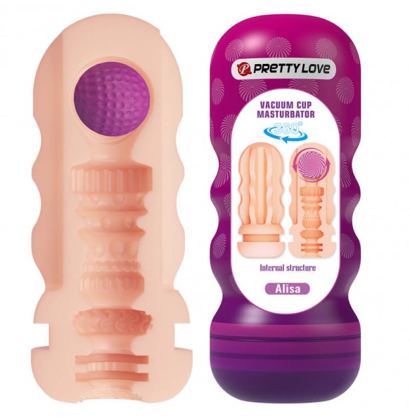 PRETTY LOVE - Alisa Vacuum Cup Masturbator With Red Sucker Ball PRETTY LOVE - Alisa Vacuum Cup Masturbator With Red Sucker Ball